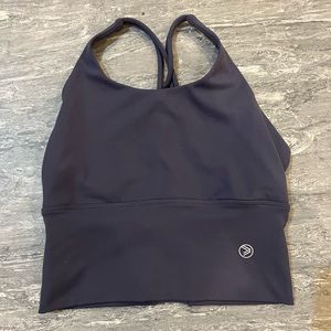 Grayish/Blue Savvy Sports Bra
